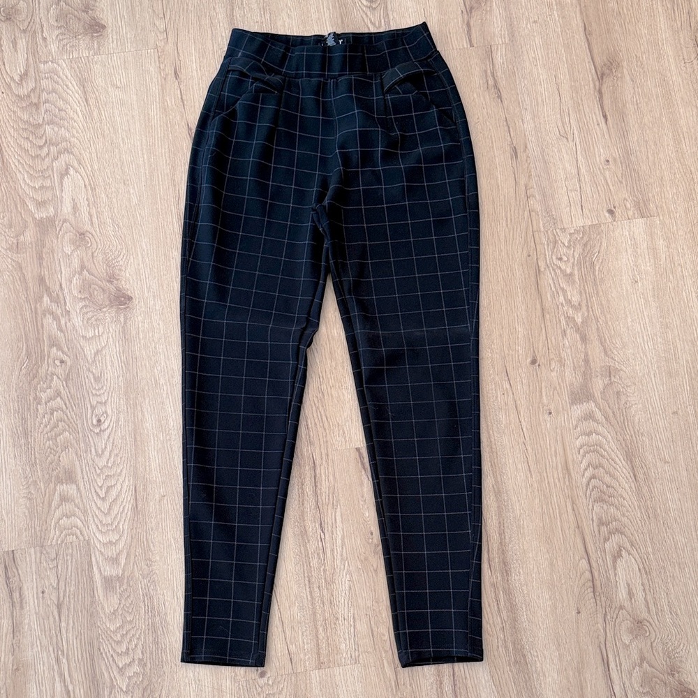 Black Checkered Pants
